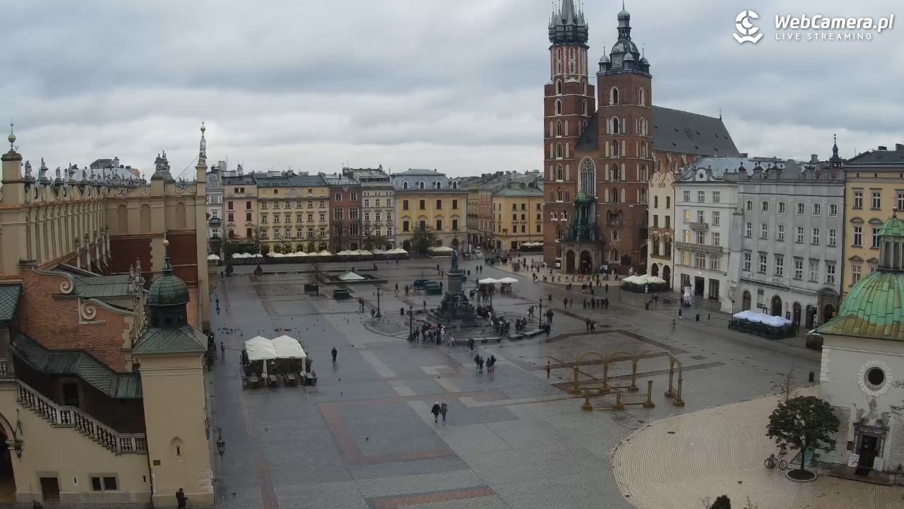 Kraków - widok na Rynek z hotelu - 20 listopad 2024, 11:34