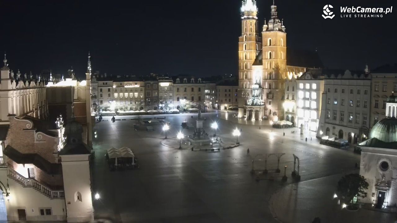 Kraków - widok na Rynek z hotelu - 21 listopad 2024, 05:13