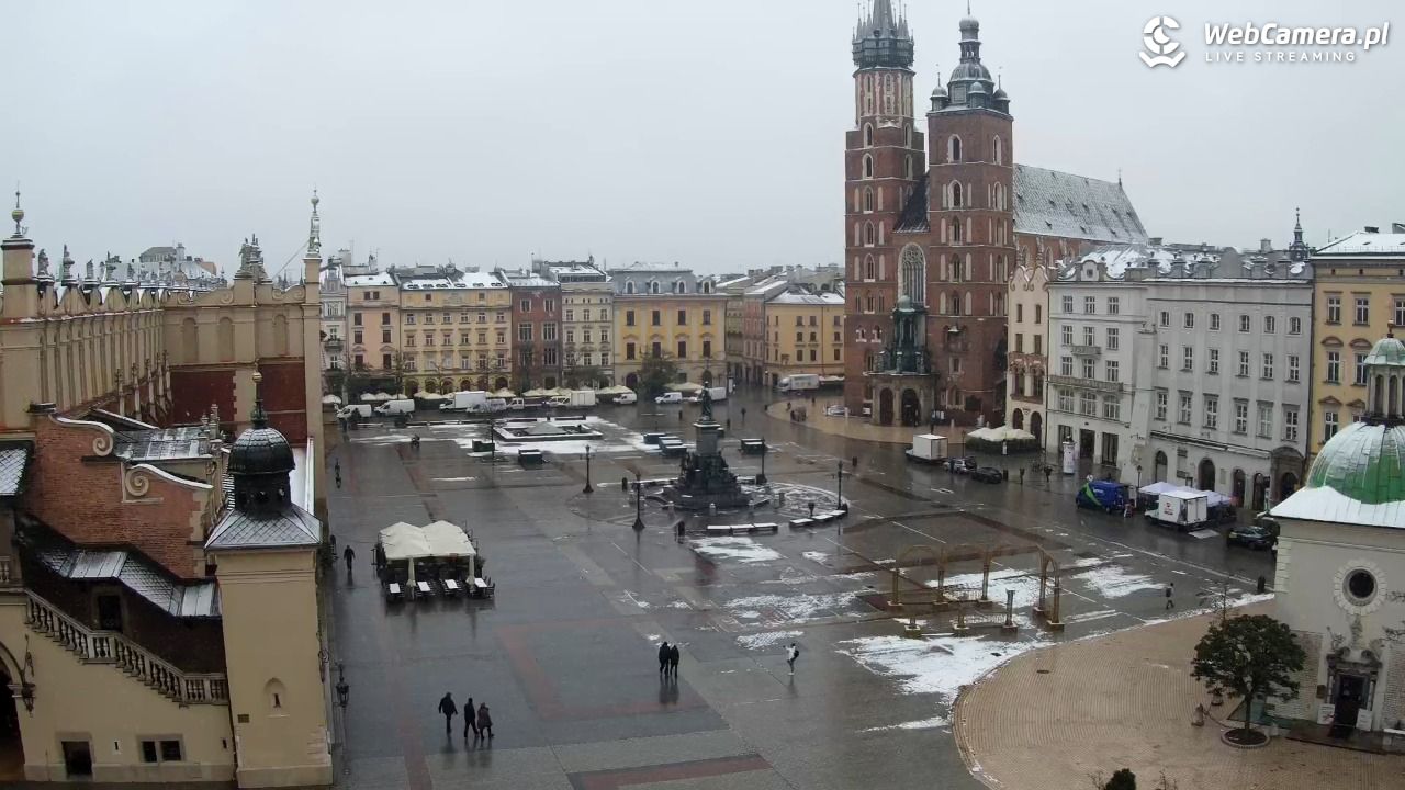 Kraków - widok na Rynek z hotelu - 22 listopad 2024, 08:26