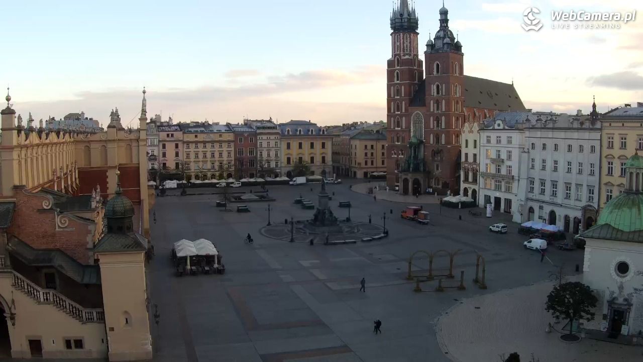 Kraków - widok na Rynek z hotelu - 21 listopad 2024, 08:05