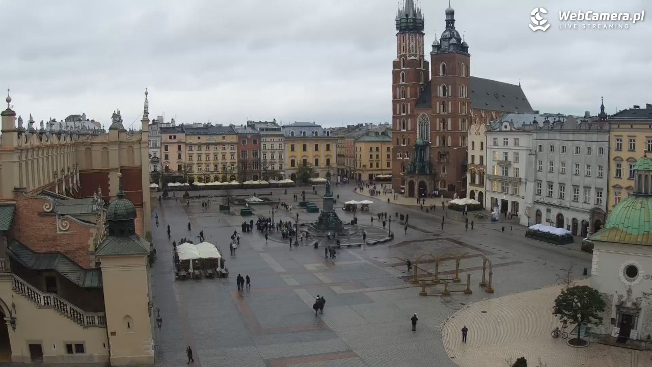 Kraków - widok na Rynek z hotelu - 20 listopad 2024, 11:53