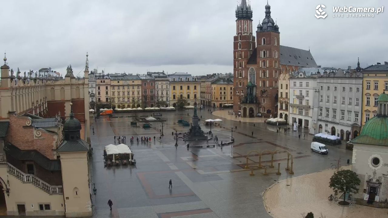 Kraków - widok na Rynek z hotelu - 20 listopad 2024, 09:49