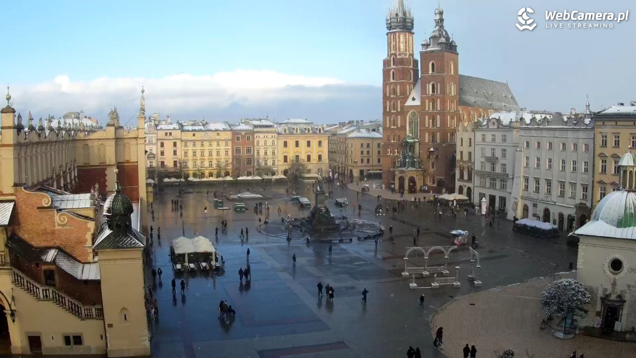 Kraków - widok na Rynek z hotelu - 21 listopad 2024, 14:13