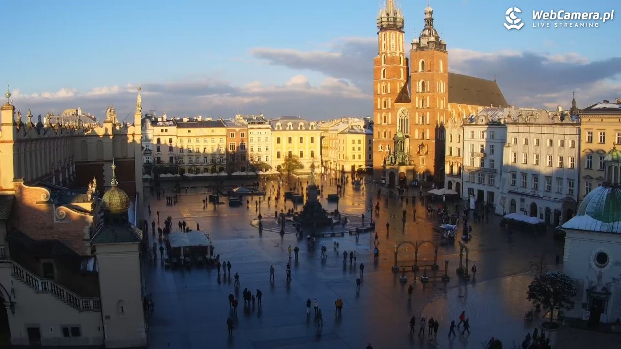 Kraków - widok na Rynek z hotelu - 21 listopad 2024, 15:01