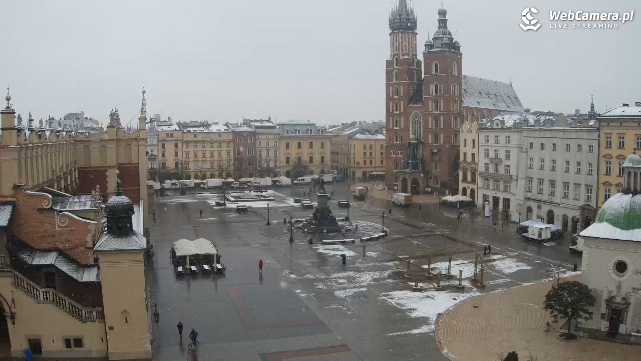 Kraków - widok na Rynek z hotelu - 22 listopad 2024, 08:12