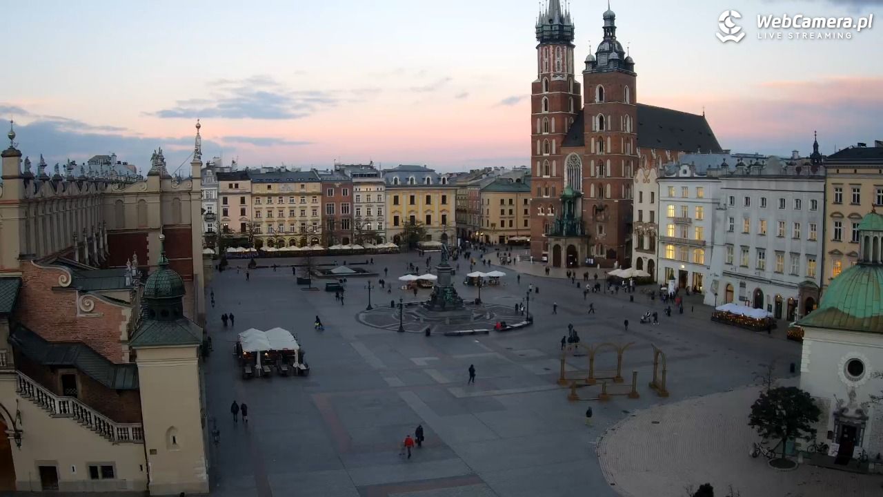 Kraków - widok na Rynek z hotelu - 20 listopad 2024, 15:49