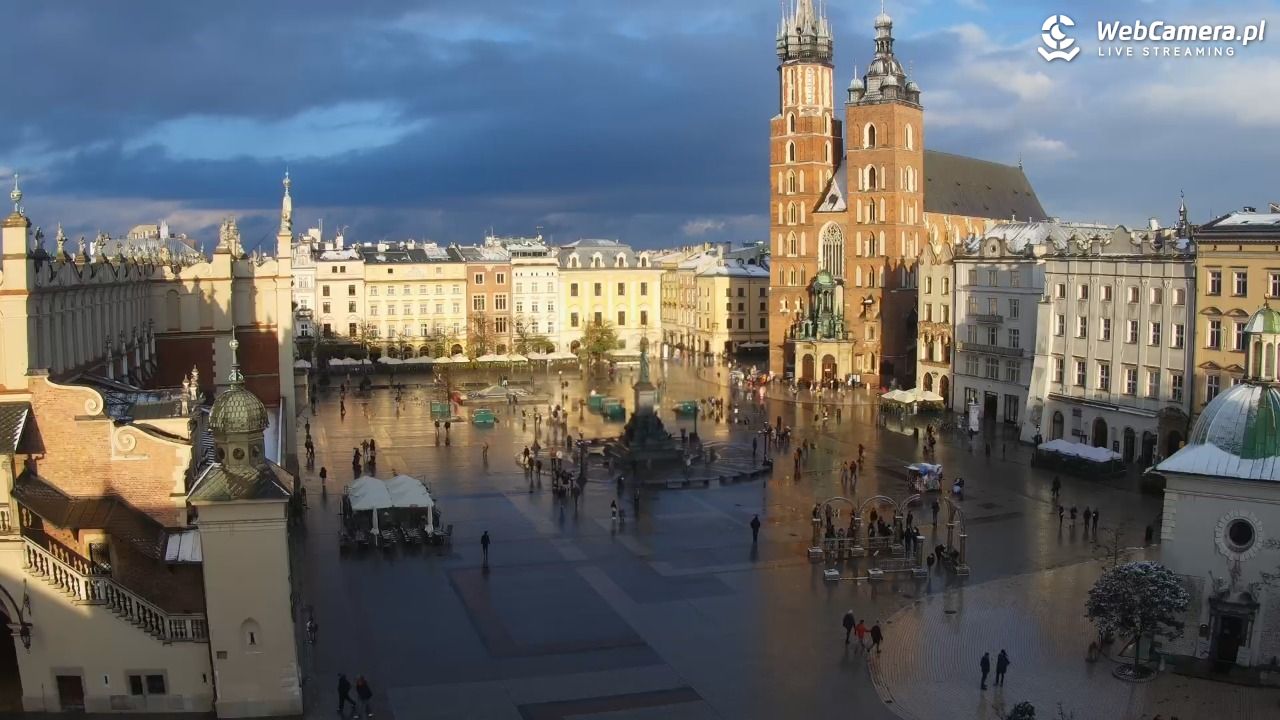 Kraków - widok na Rynek z hotelu - 21 listopad 2024, 14:30