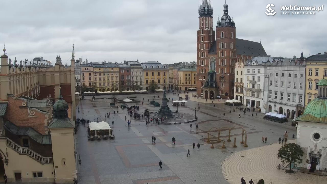 Kraków - widok na Rynek z hotelu - 20 listopad 2024, 11:31