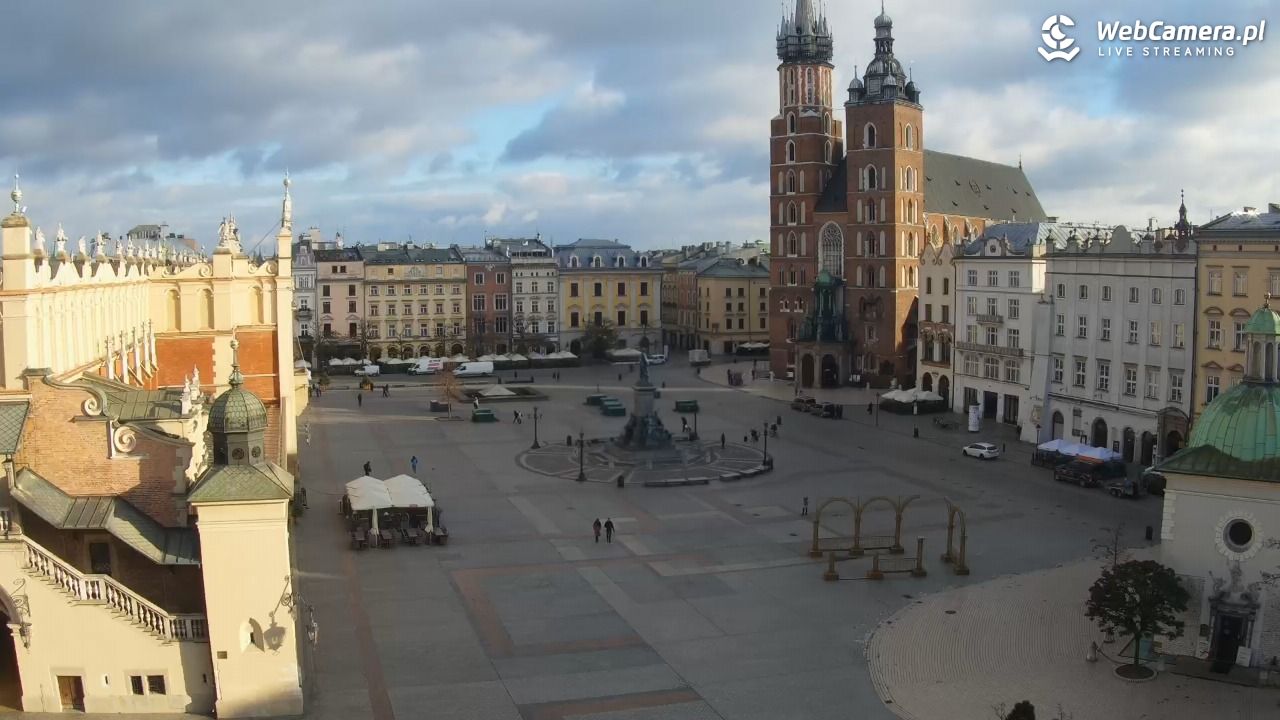 Kraków - widok na Rynek z hotelu - 21 listopad 2024, 09:09